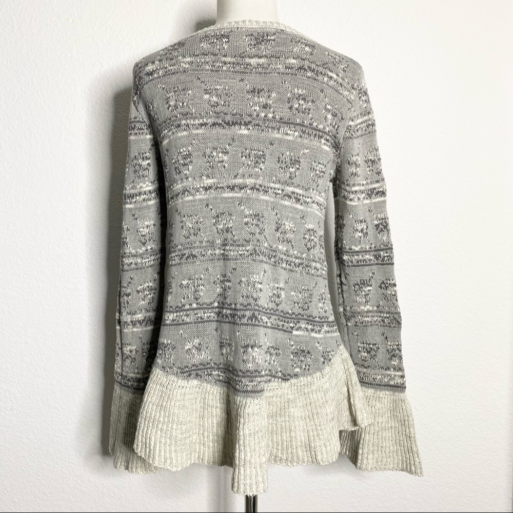 STYLE&CO LONG Gray Sleeve Sweater - Picture 3 of 6